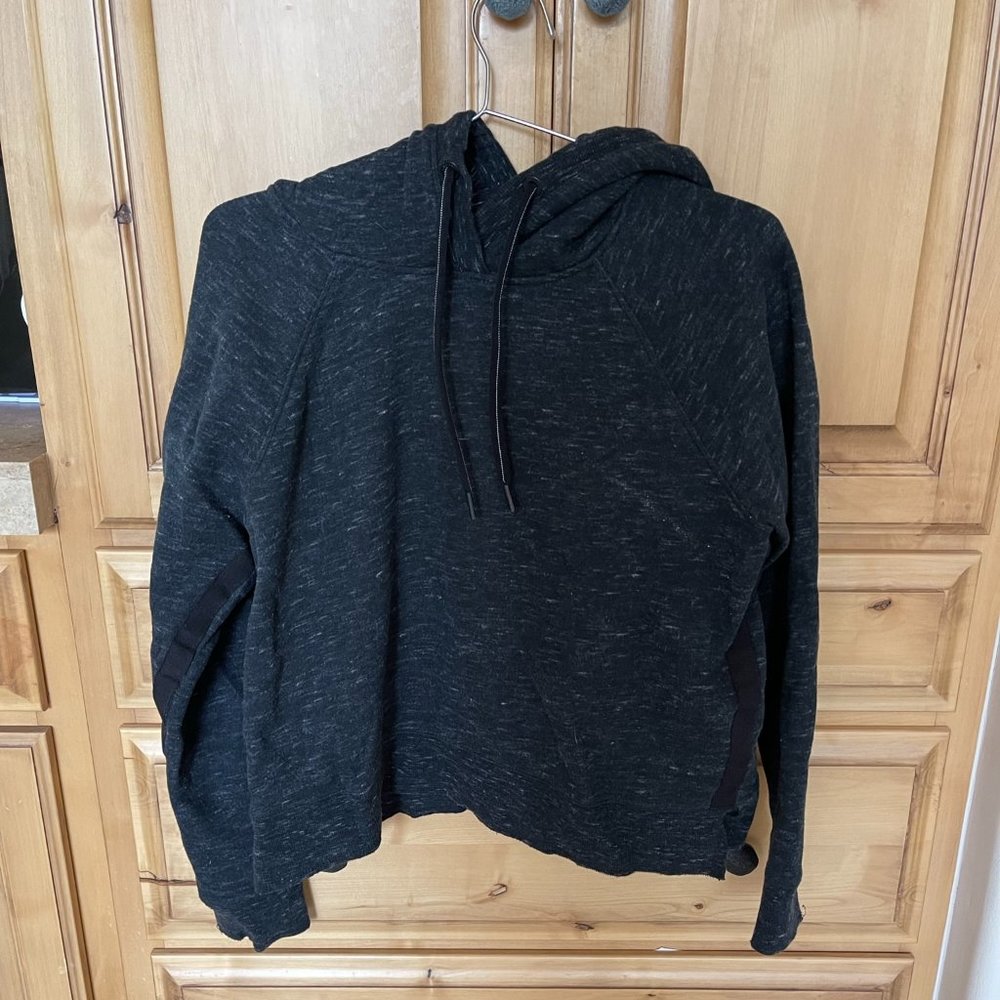 Calvin Klein Cropped Black Hoodie in size Large